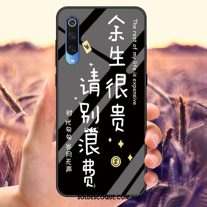 Coque Xiaomi Mi 9 Lite Téléphone Portable Verre Trempé Étui Tout Compris Amoureux Housse Pas Cher