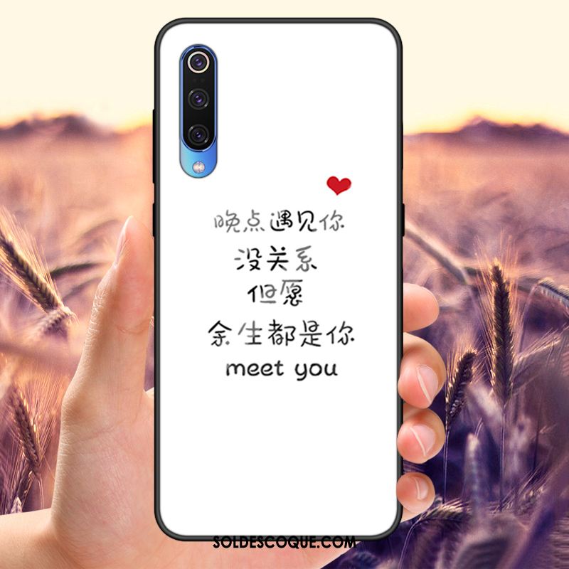 Coque Xiaomi Mi 9 Lite Téléphone Portable Verre Trempé Étui Tout Compris Amoureux Housse Pas Cher