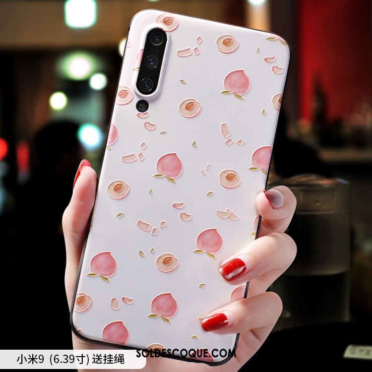 Coque Xiaomi Mi 9 Modèle Fleurie Petit Dessin Animé Créatif Vert En Ligne