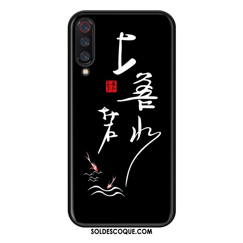Coque Xiaomi Mi 9 Noir Créatif Étui Téléphone Portable Personnalité Soldes