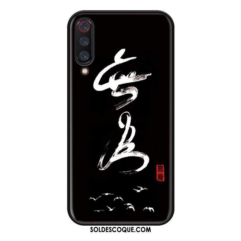 Coque Xiaomi Mi 9 Noir Créatif Étui Téléphone Portable Personnalité Soldes