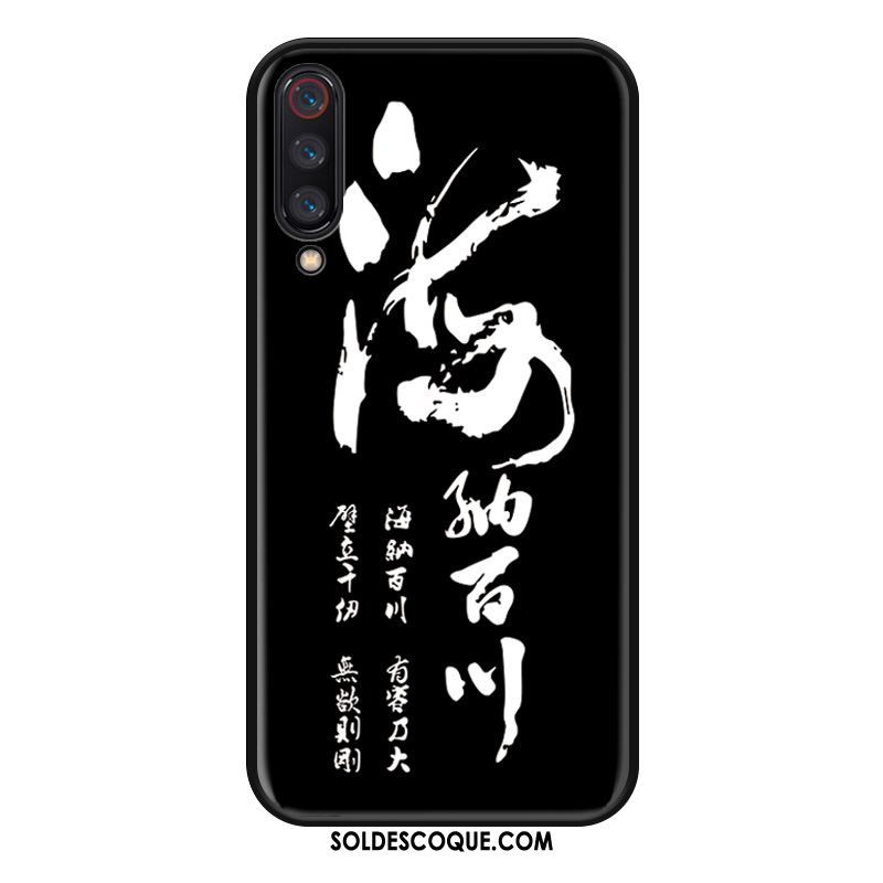Coque Xiaomi Mi 9 Noir Créatif Étui Téléphone Portable Personnalité Soldes