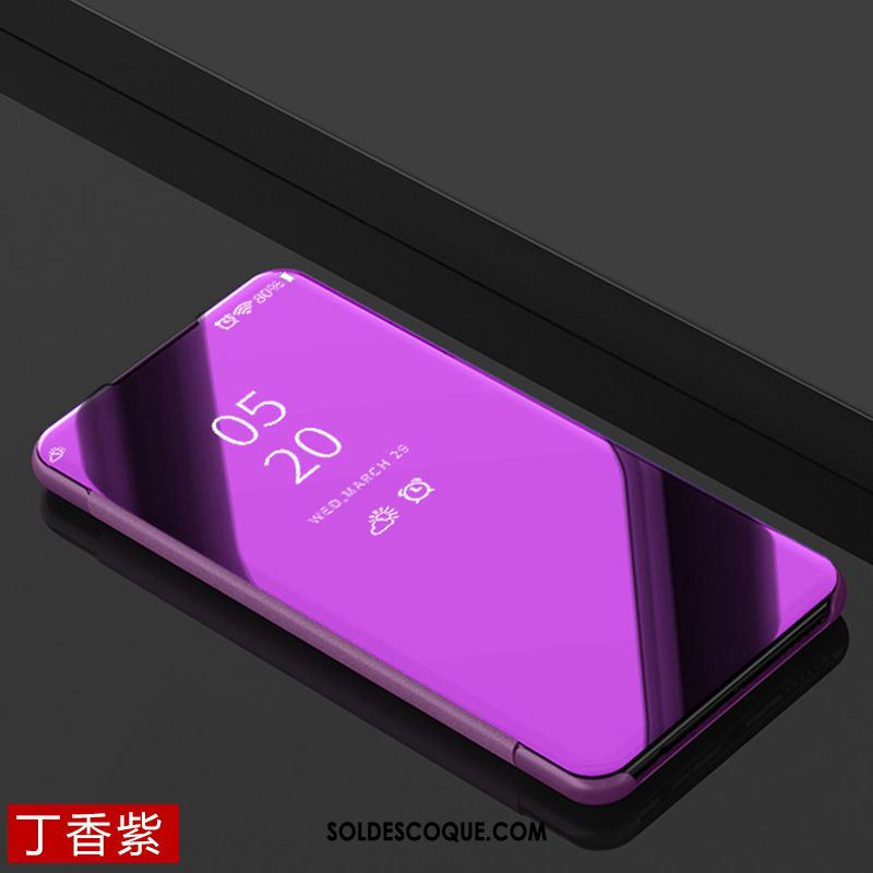 Coque Xiaomi Mi 9 Or Rose Téléphone Portable Incassable Miroir Étui Housse France