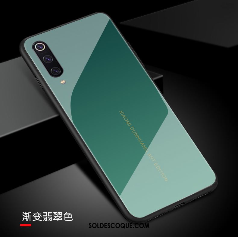 Coque Xiaomi Mi 9 Personnalité Verre Trempé Art Amoureux Silicone Pas Cher