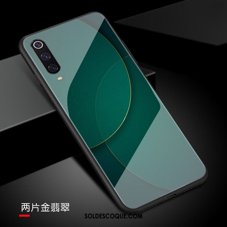 Coque Xiaomi Mi 9 Personnalité Verre Trempé Art Amoureux Silicone Pas Cher