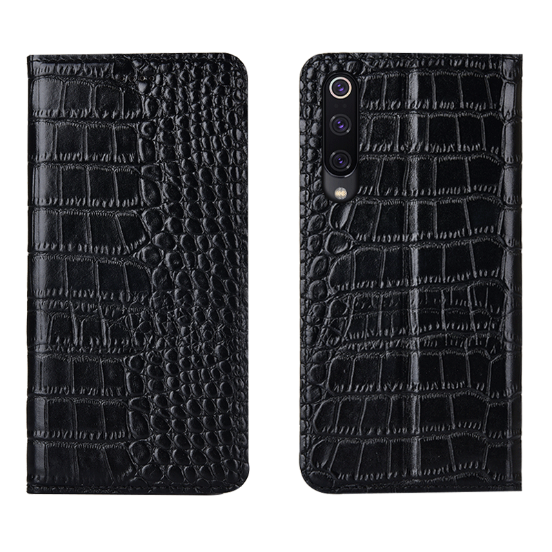 Coque Xiaomi Mi 9 Petit Protection Crocodile Rouge Étui En Ligne