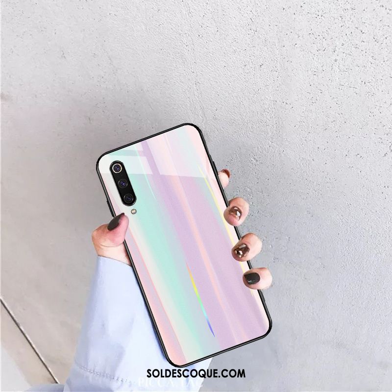 Coque Xiaomi Mi 9 Rouge Verre Très Mince Net Rouge Amoureux Housse Soldes