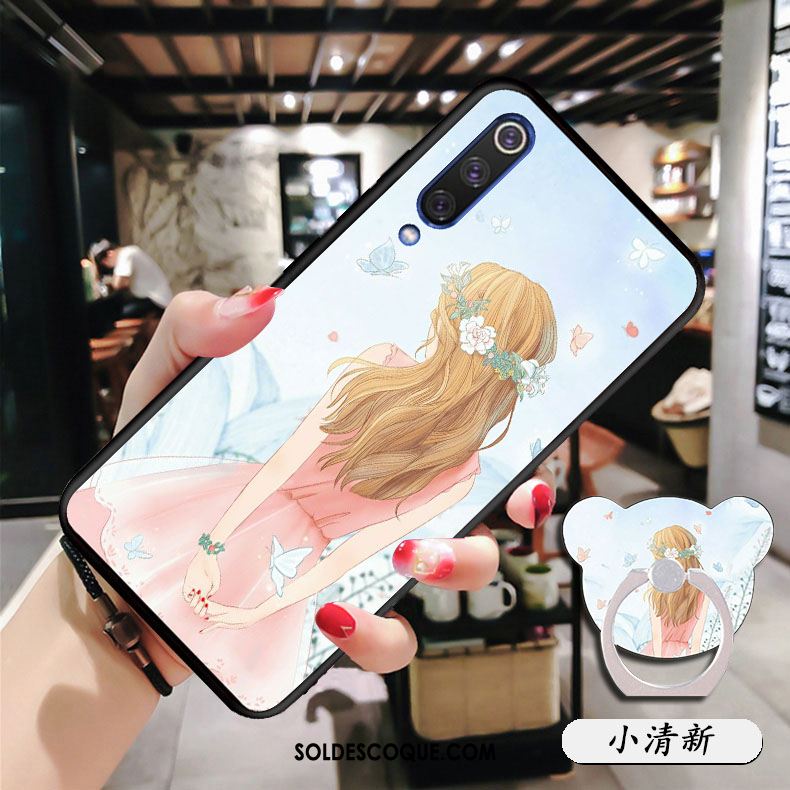 Coque Xiaomi Mi 9 Se Fluide Doux Vert Téléphone Portable Petit Tendance Soldes