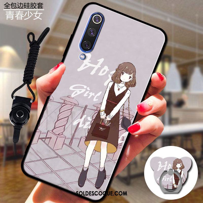 Coque Xiaomi Mi 9 Se Tendance Téléphone Portable Paysage Petit Gris Pas Cher