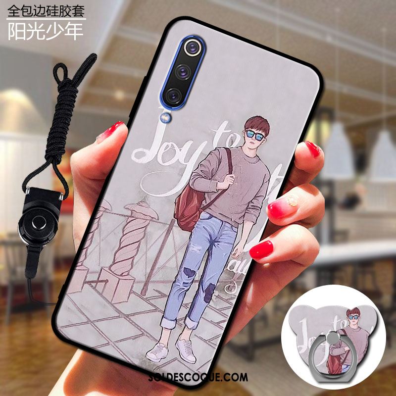 Coque Xiaomi Mi 9 Se Tendance Téléphone Portable Paysage Petit Gris Pas Cher