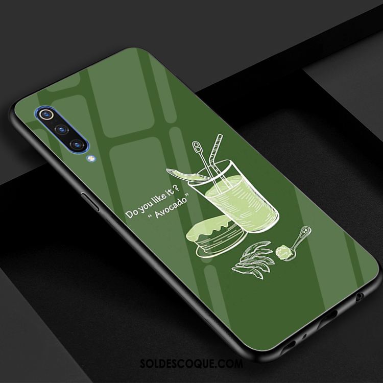 Coque Xiaomi Mi 9 Se Verre Vert Miroir Frais Téléphone Portable Soldes