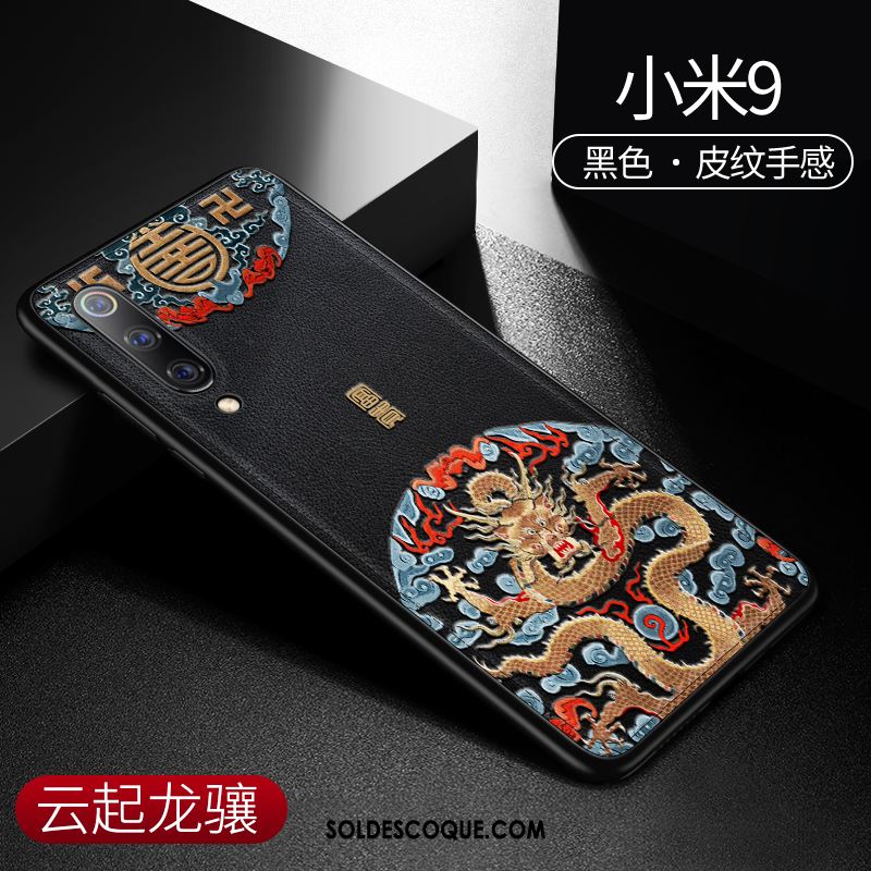Coque Xiaomi Mi 9 Tendance Modèle Fleurie Cuir Personnalité Téléphone Portable En Vente