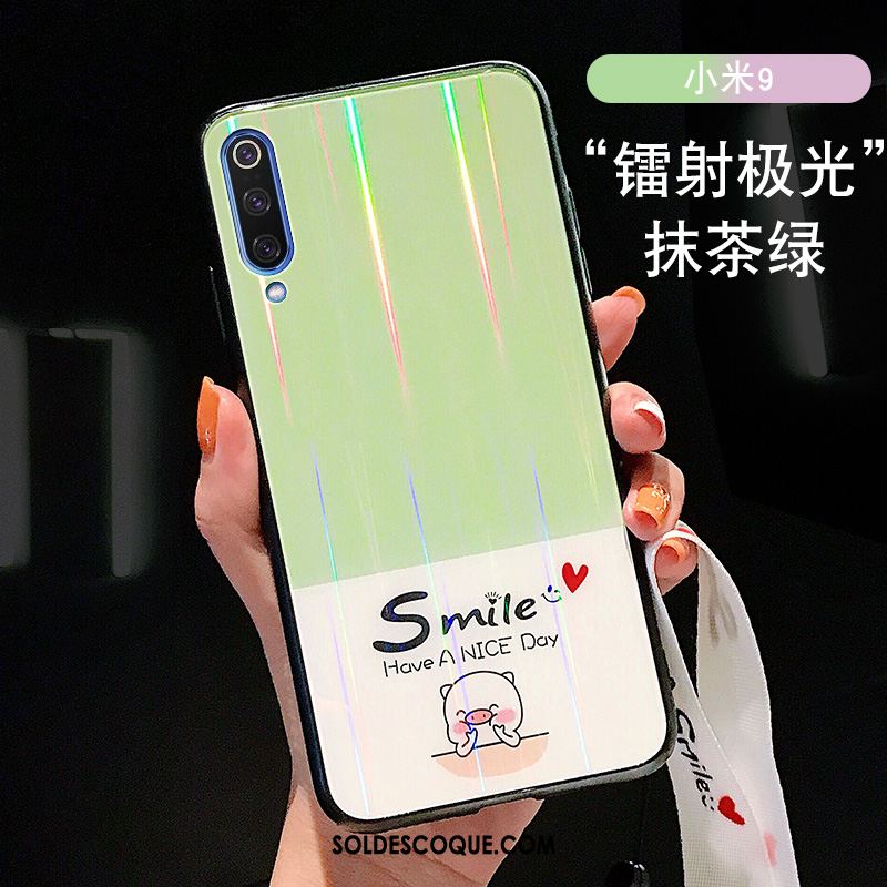 Coque Xiaomi Mi 9 Téléphone Portable Créatif Jeunesse Dessin Animé Miroir Soldes