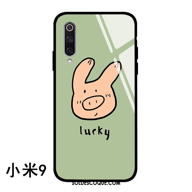 Coque Xiaomi Mi 9 Vert Amoureux Téléphone Portable Silicone Petit Housse En Ligne