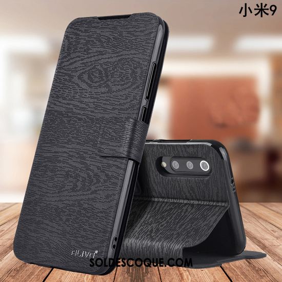 Coque Xiaomi Mi 9 Étui En Cuir Incassable Protection Tout Compris Clamshell Pas Cher