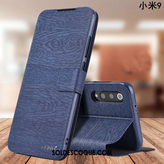 Coque Xiaomi Mi 9 Étui En Cuir Incassable Protection Tout Compris Clamshell Pas Cher