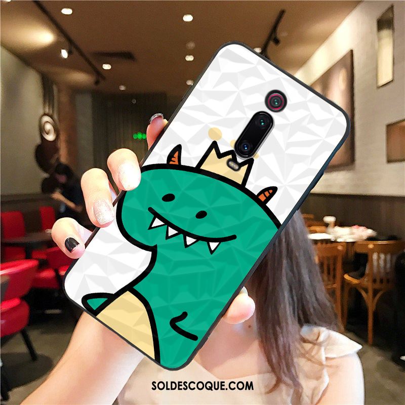 Coque Xiaomi Mi 9t Incassable Dessin Animé Vert Petit Étui Soldes