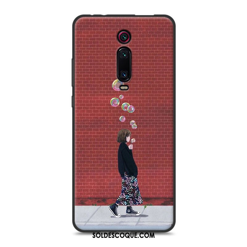 Coque Xiaomi Mi 9t Petit Téléphone Portable Art Protection Rouge Pas Cher