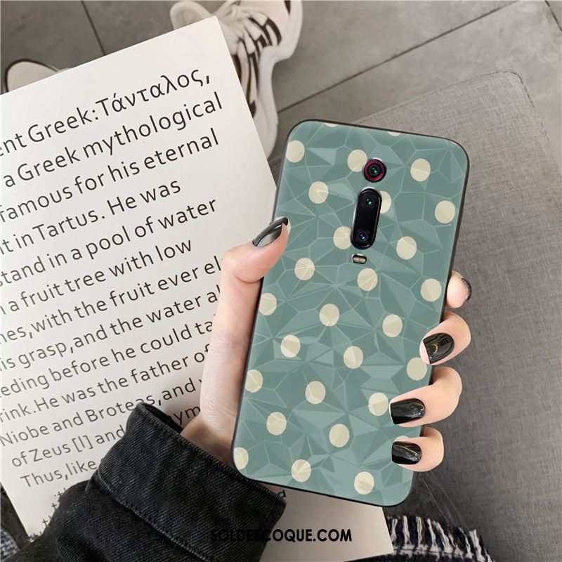 Coque Xiaomi Mi 9t Pro Ornements Suspendus Losange Net Rouge Modèle Fleurie Téléphone Portable Pas Cher