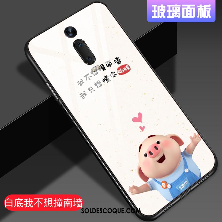 Coque Xiaomi Mi 9t Rouge Protection Amoureux Verre Fluide Doux Pas Cher