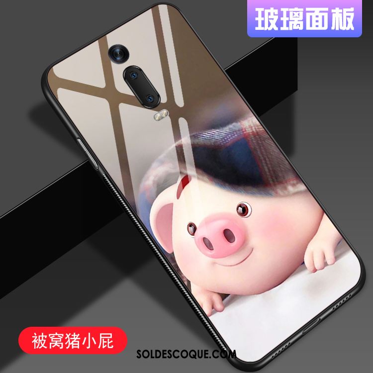 Coque Xiaomi Mi 9t Rouge Protection Amoureux Verre Fluide Doux Pas Cher