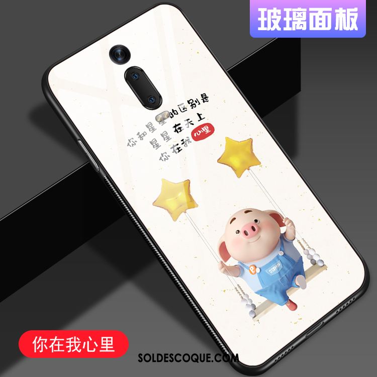 Coque Xiaomi Mi 9t Rouge Protection Amoureux Verre Fluide Doux Pas Cher