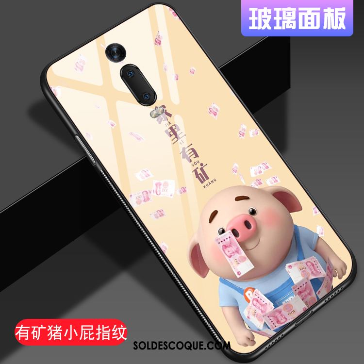 Coque Xiaomi Mi 9t Rouge Protection Amoureux Verre Fluide Doux Pas Cher