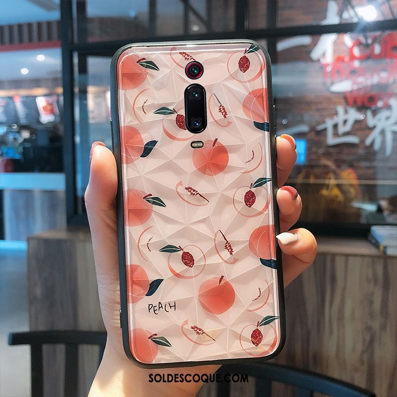 Coque Xiaomi Mi 9t Rouge Étui Fluide Doux Téléphone Portable Incassable Pas Cher