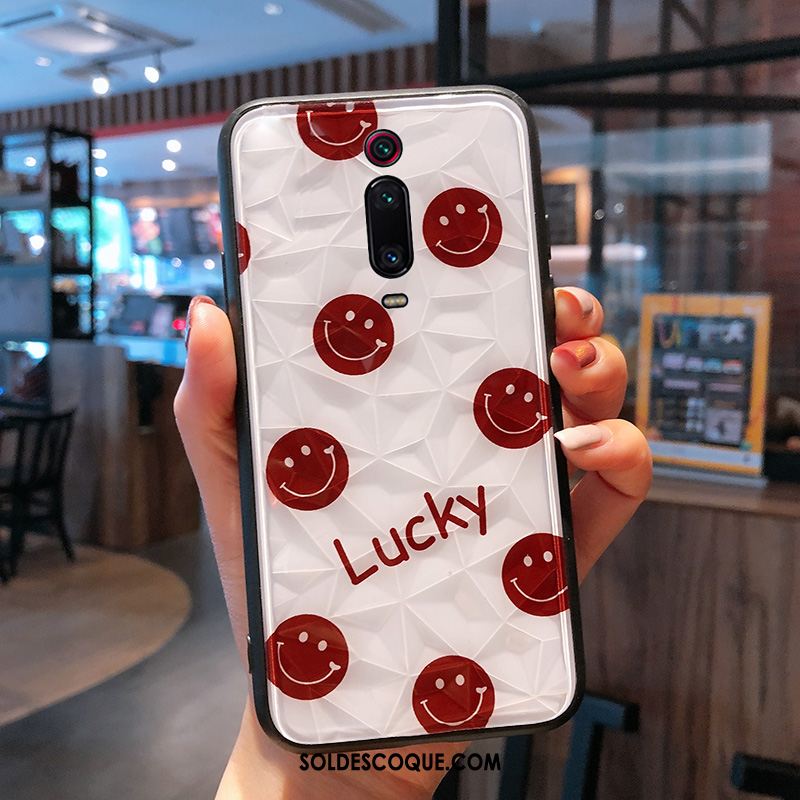 Coque Xiaomi Mi 9t Rouge Étui Fluide Doux Téléphone Portable Incassable Pas Cher