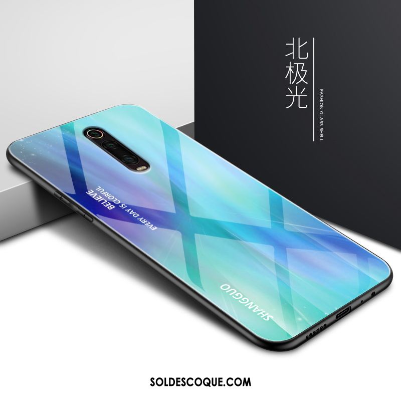 Coque Xiaomi Mi 9t Téléphone Portable Mode Bleu Étui Simple Housse Pas Cher