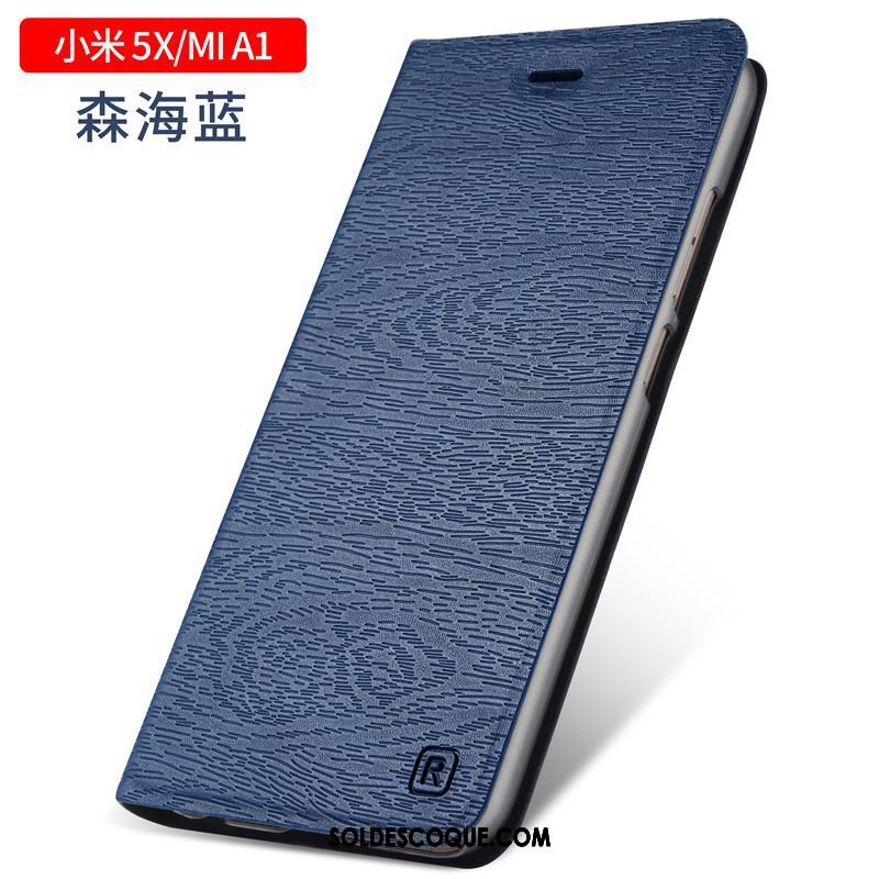 Coque Xiaomi Mi A1 Bleu Marin Clamshell Incassable Téléphone Portable Protection Pas Cher