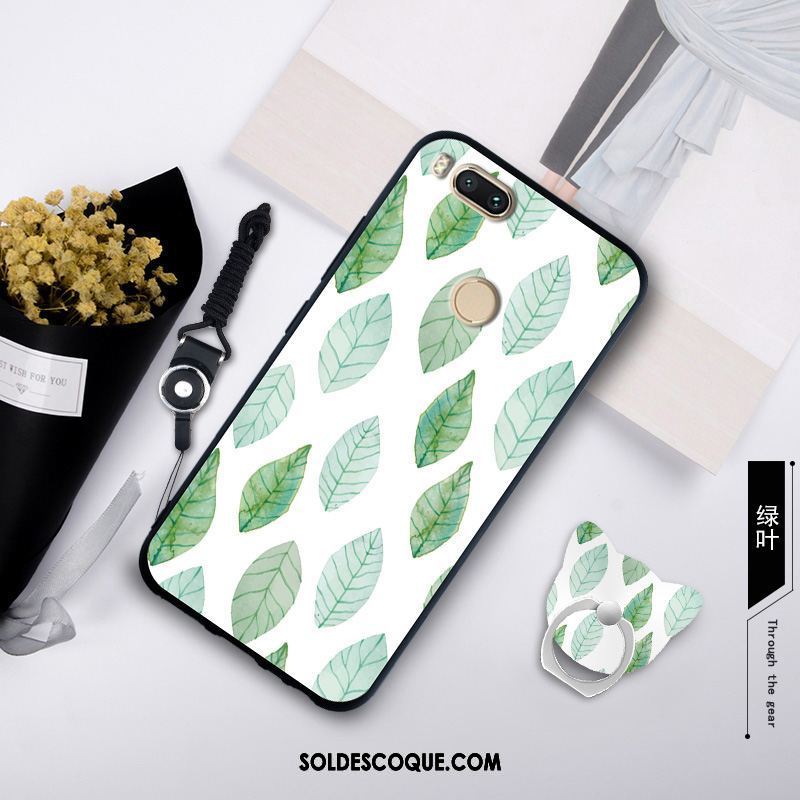 Coque Xiaomi Mi A1 Fluide Doux Tout Compris Petit Tendance Vert En Ligne