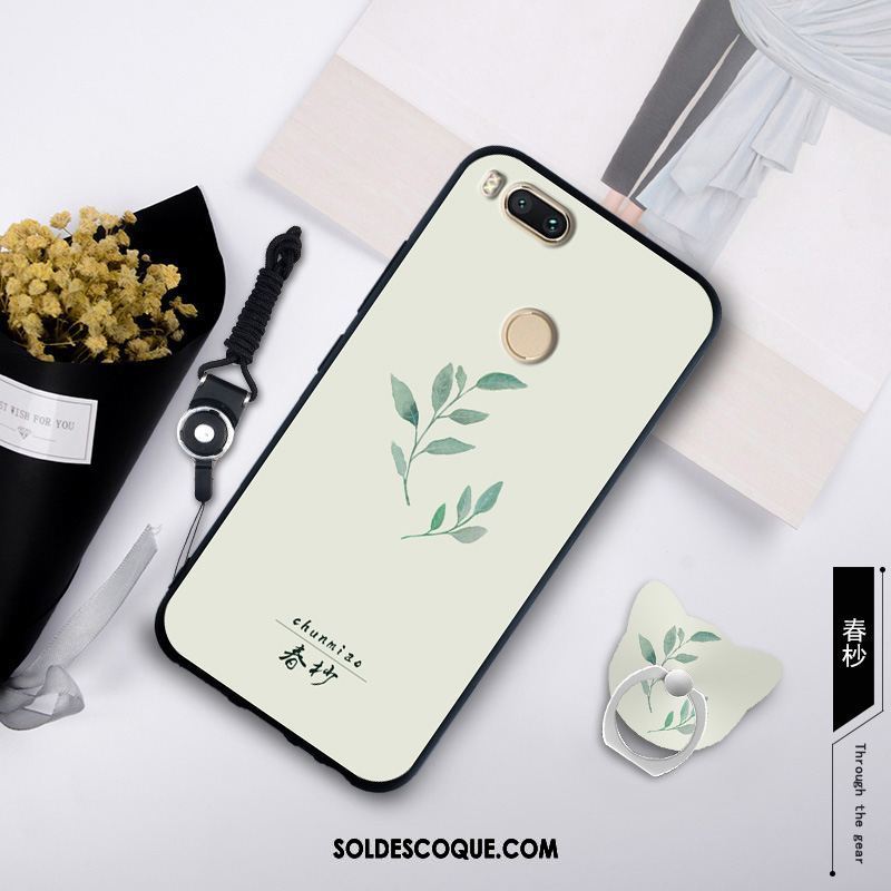 Coque Xiaomi Mi A1 Fluide Doux Tout Compris Petit Tendance Vert En Ligne