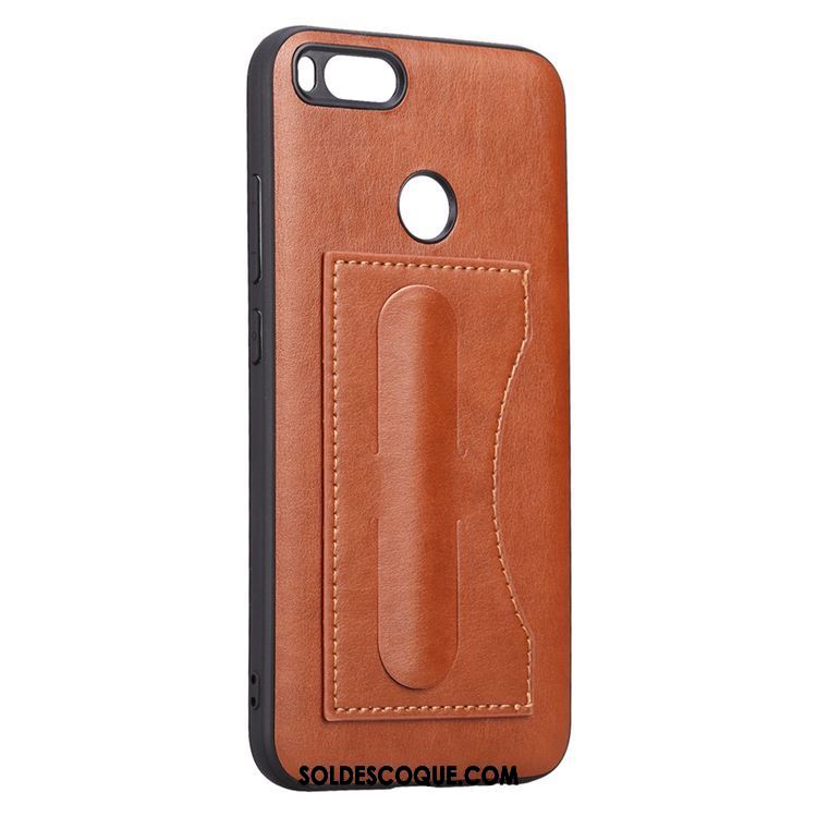 Coque Xiaomi Mi A1 Support Rouge Protection Tout Compris Étui En Cuir France