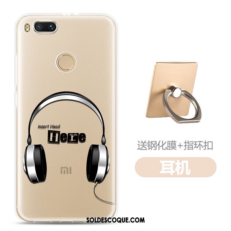 Coque Xiaomi Mi A1 Très Mince Téléphone Portable Délavé En Daim Incassable Fluide Doux En Ligne