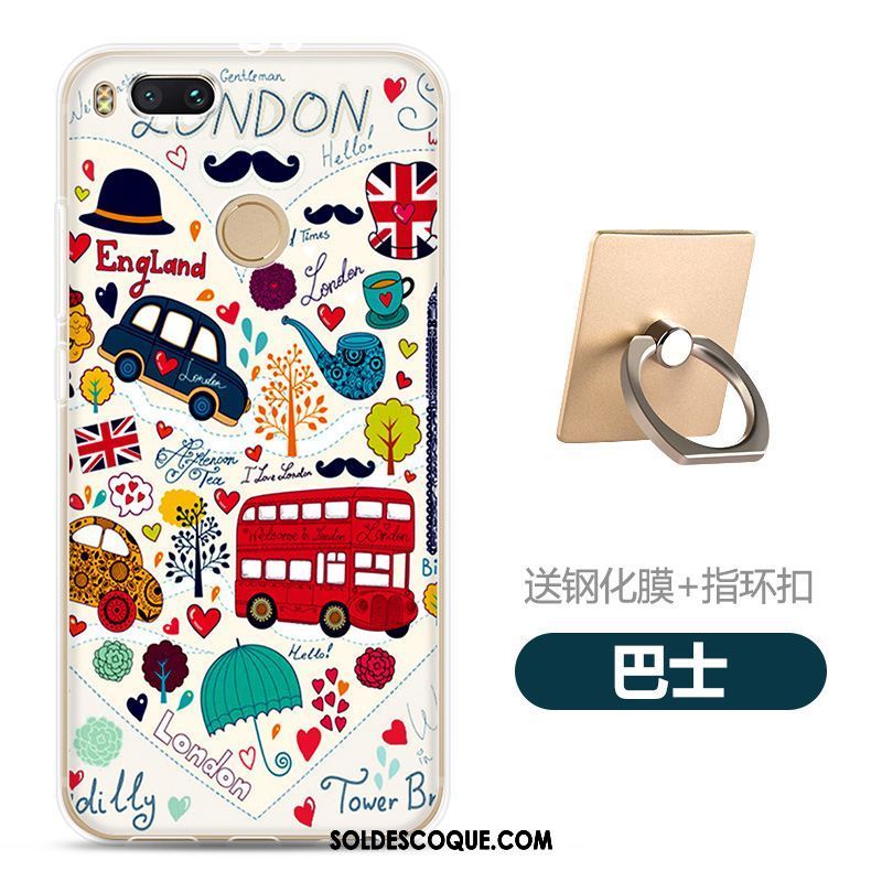 Coque Xiaomi Mi A1 Très Mince Téléphone Portable Délavé En Daim Incassable Fluide Doux En Ligne