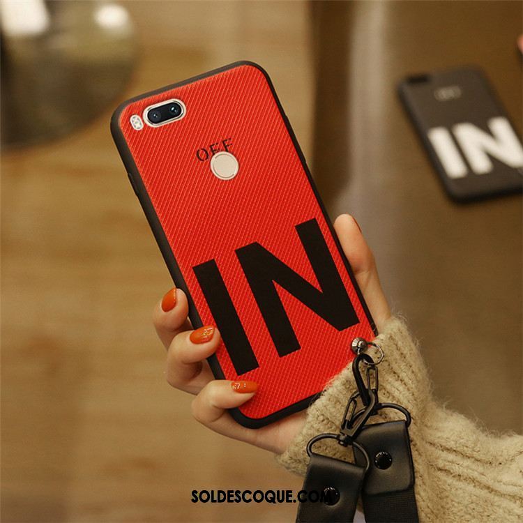 Coque Xiaomi Mi A1 Téléphone Portable Ornements Suspendus Rose Rouge Personnalité Housse Soldes