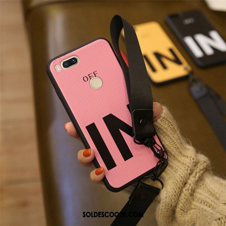 Coque Xiaomi Mi A1 Téléphone Portable Ornements Suspendus Rose Rouge Personnalité Housse Soldes