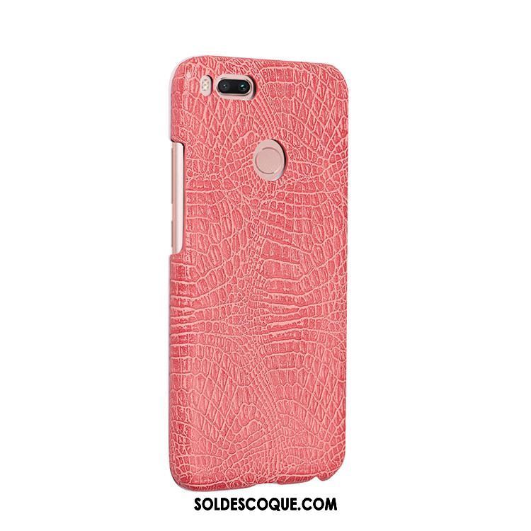 Coque Xiaomi Mi A1 Téléphone Portable Petit Crocodile Cuir Rouge En Vente