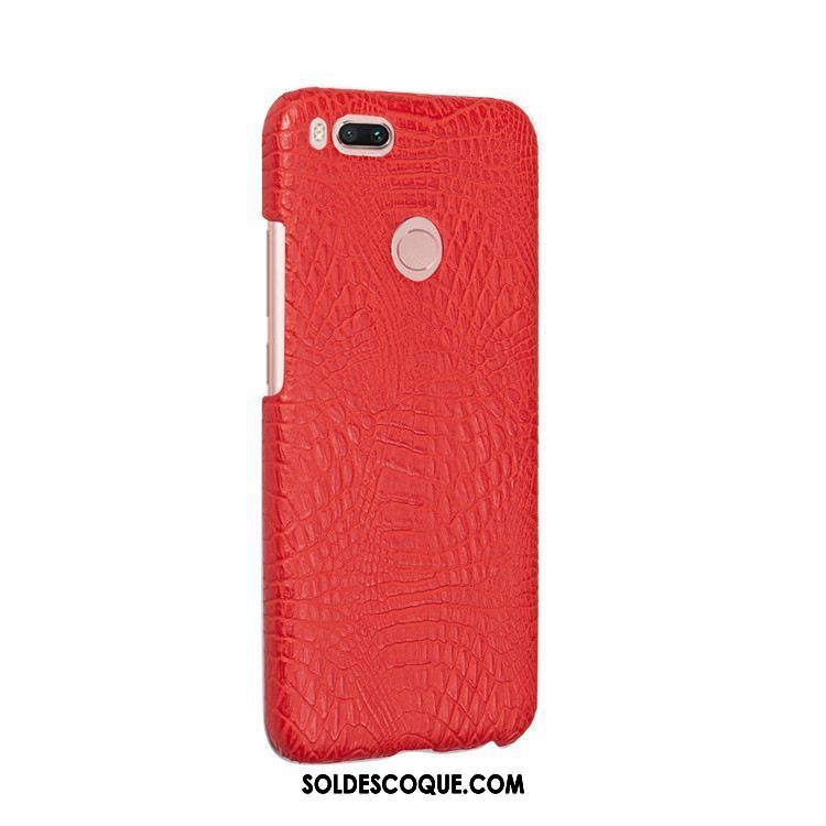 Coque Xiaomi Mi A1 Téléphone Portable Petit Crocodile Cuir Rouge En Vente