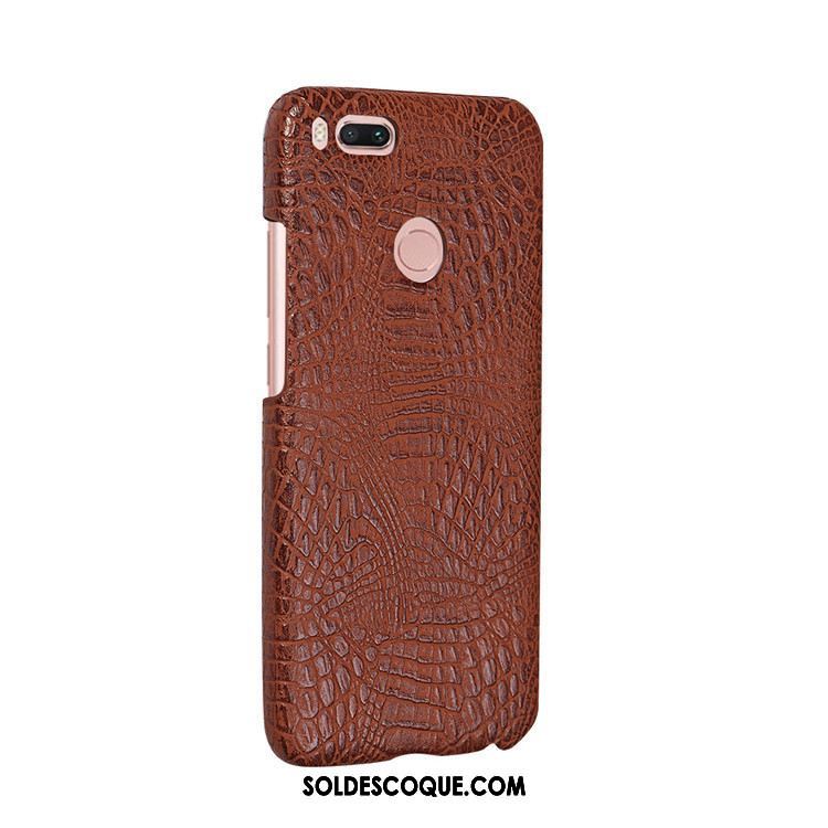 Coque Xiaomi Mi A1 Téléphone Portable Petit Crocodile Cuir Rouge En Vente