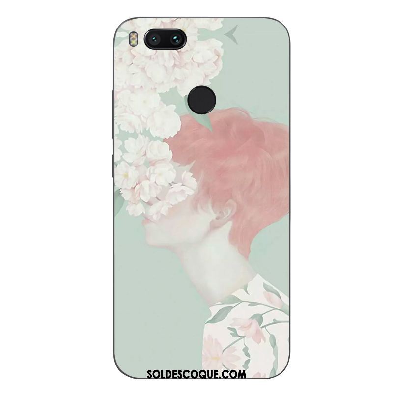 Coque Xiaomi Mi A1 Étui Petit Nouveau Fluide Doux Rose Pas Cher