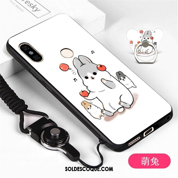 Coque Xiaomi Mi A2 Blanc Ornements Suspendus Fluide Doux Étui Incassable Pas Cher