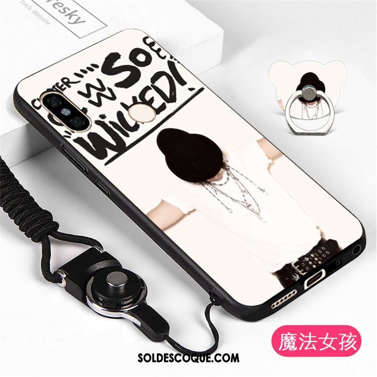 Coque Xiaomi Mi A2 Blanc Ornements Suspendus Fluide Doux Étui Incassable Pas Cher