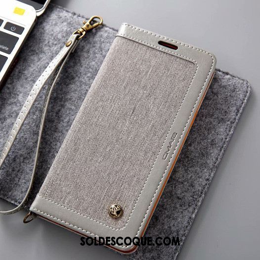 Coque Xiaomi Mi A2 Bleu Étui En Cuir Incassable Carte Téléphone Portable En Vente