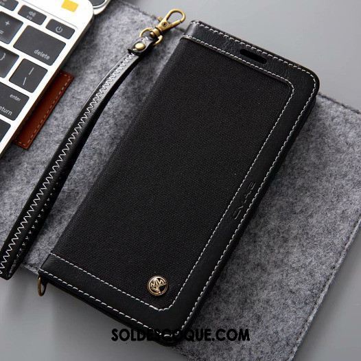 Coque Xiaomi Mi A2 Bleu Étui En Cuir Incassable Carte Téléphone Portable En Vente