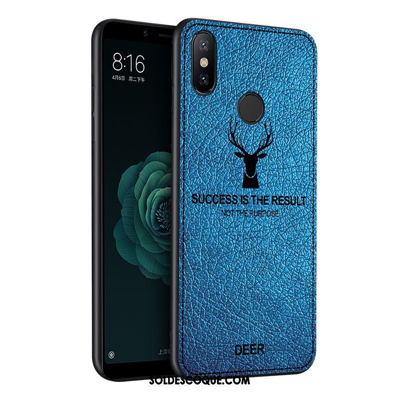 Coque Xiaomi Mi A2 Cuir Téléphone Portable Étui Tout Compris Protection Pas Cher