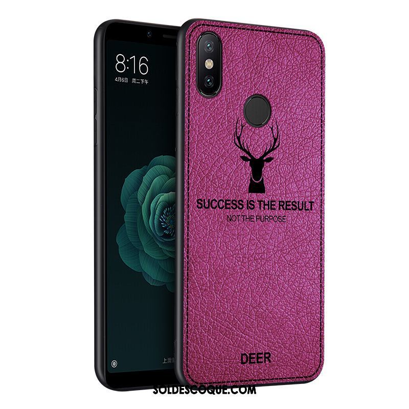 Coque Xiaomi Mi A2 Cuir Téléphone Portable Étui Tout Compris Protection Pas Cher