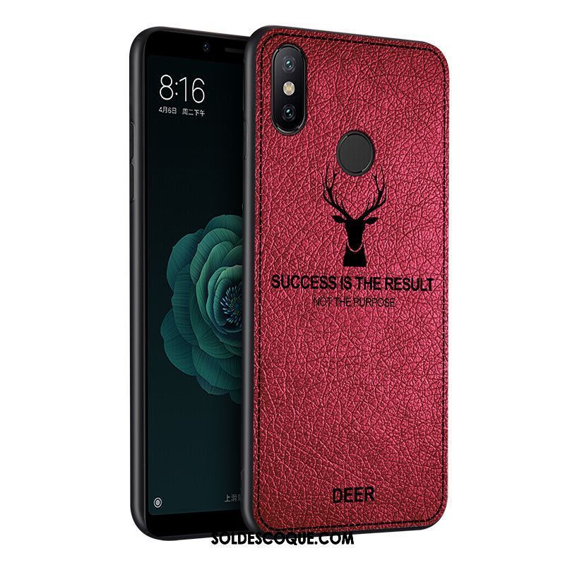 Coque Xiaomi Mi A2 Cuir Téléphone Portable Étui Tout Compris Protection Pas Cher