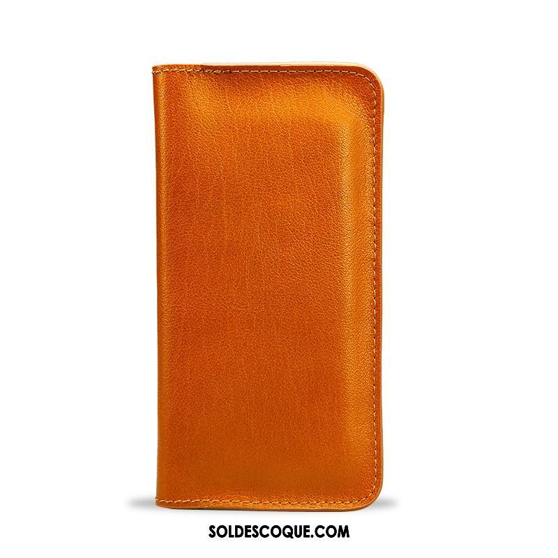 Coque Xiaomi Mi A2 Cuir Véritable Rouge Protection Petit Jours Housse En Ligne